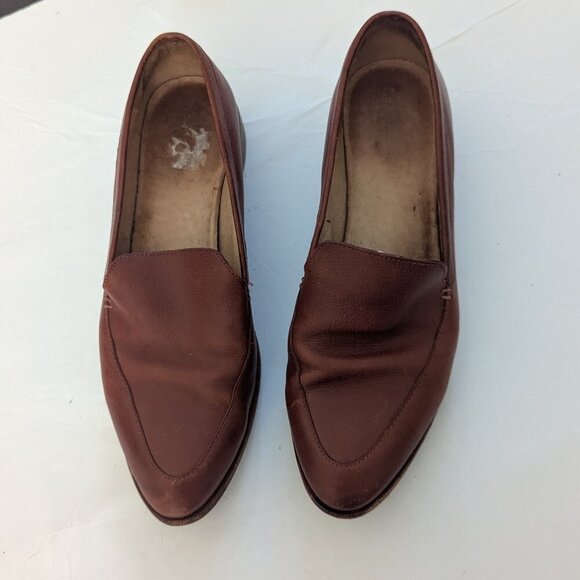 Madewell The Frances Loafer Brown Slip On Boat Shoe Preppy Academia Normcore - Picture 3 of 9